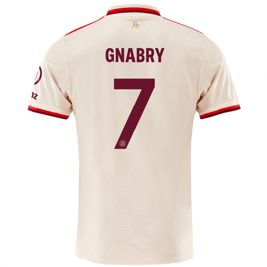 Kids Football Serge Gnabry #7 Linen Third Jersey 2024/25 T-Shirt Za