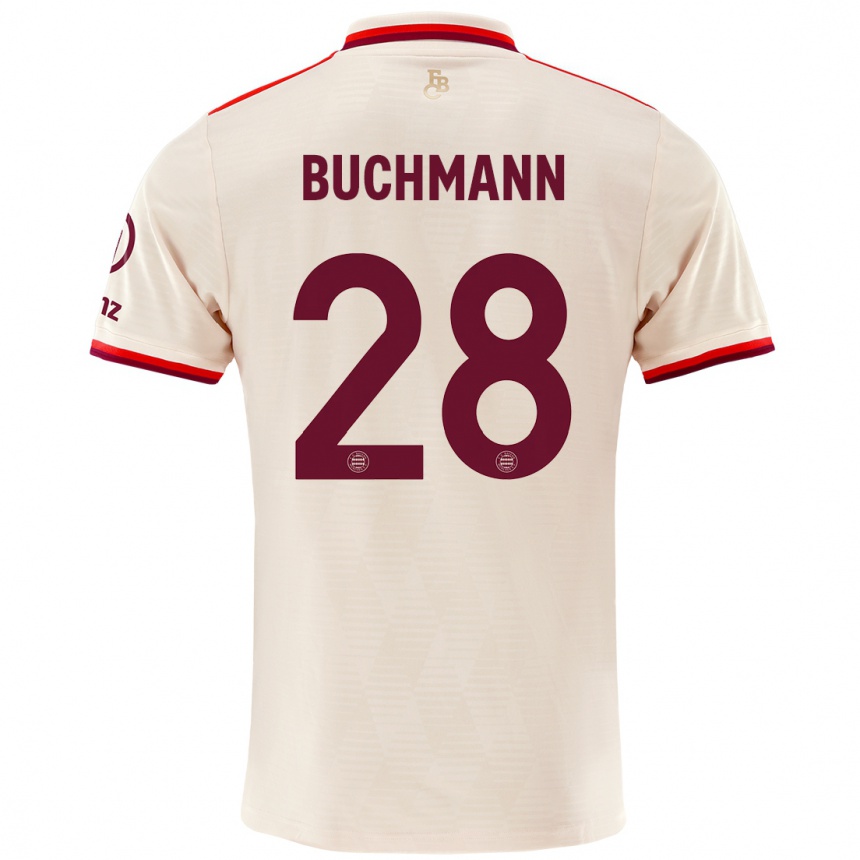 Kids Football Tarek Buchmann #28 Linen Third Jersey 2024/25 T-Shirt Za