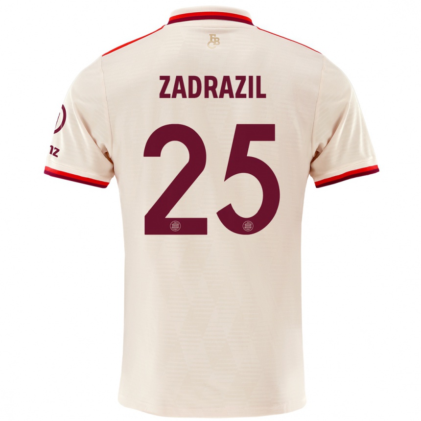 Kids Football Sarah Zadrazil #25 Linen Third Jersey 2024/25 T-Shirt Za