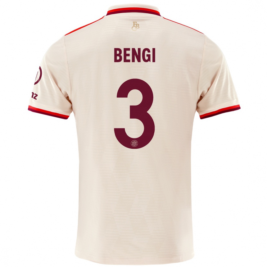 Kids Football Kaan Bengi #3 Linen Third Jersey 2024/25 T-Shirt Za