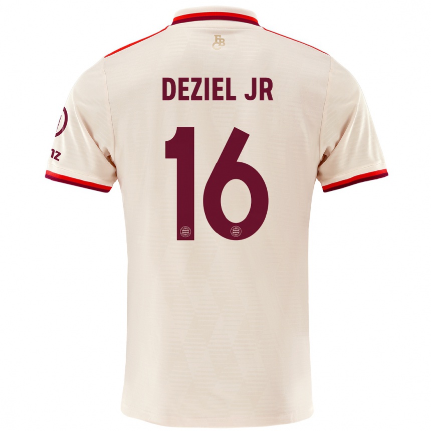 Kids Football Robert Deziel Jr #16 Linen Third Jersey 2024/25 T-Shirt Za