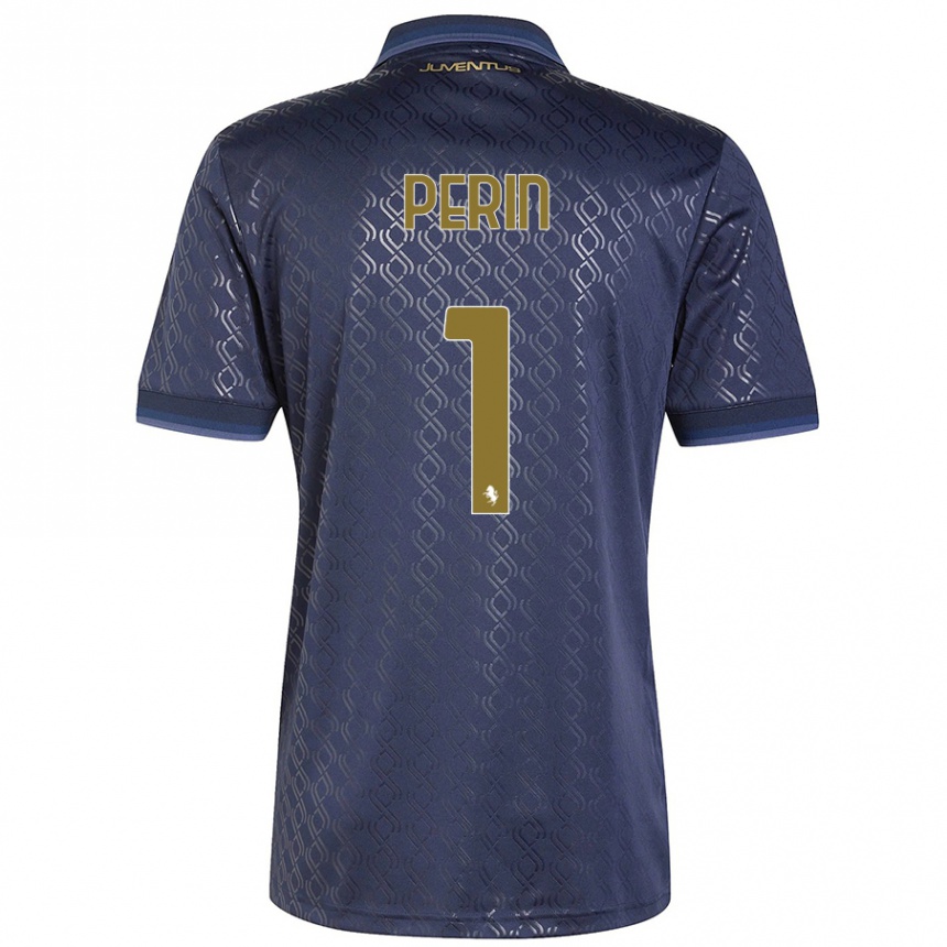 Kids Football Mattia Perin #1 Navy Blue Third Jersey 2024/25 T-Shirt Za