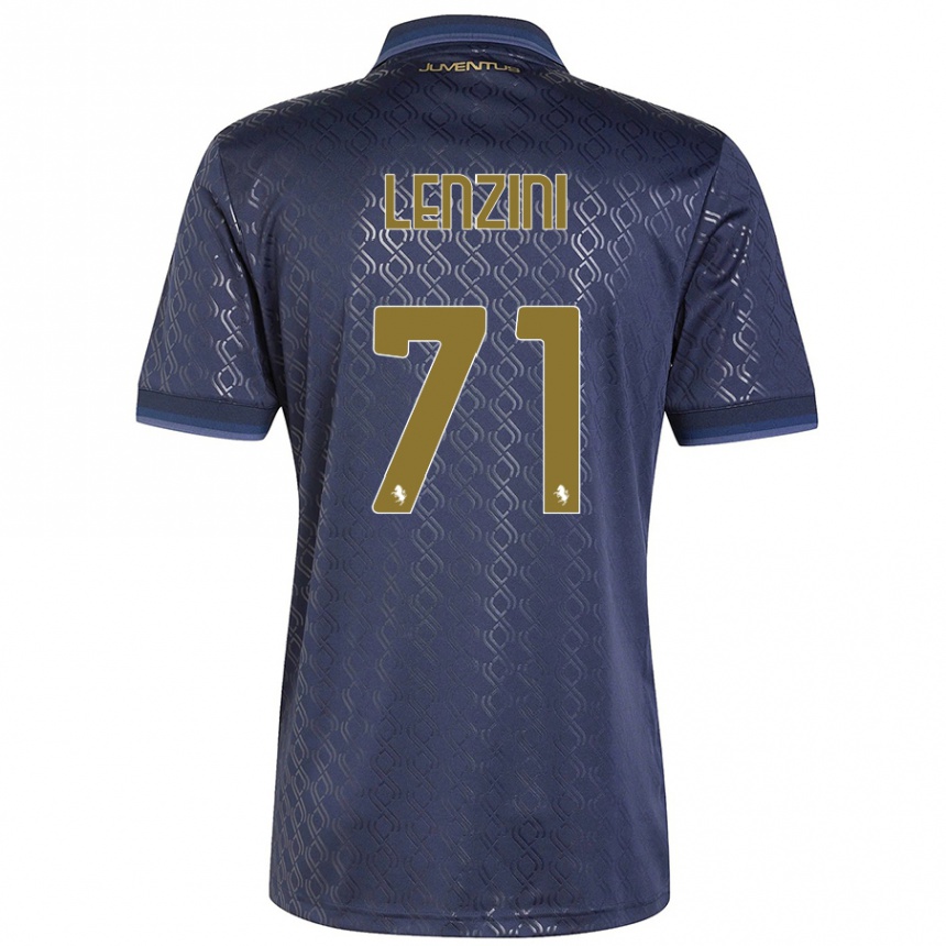 Kids Football Martina Lenzini #71 Navy Blue Third Jersey 2024/25 T-Shirt Za