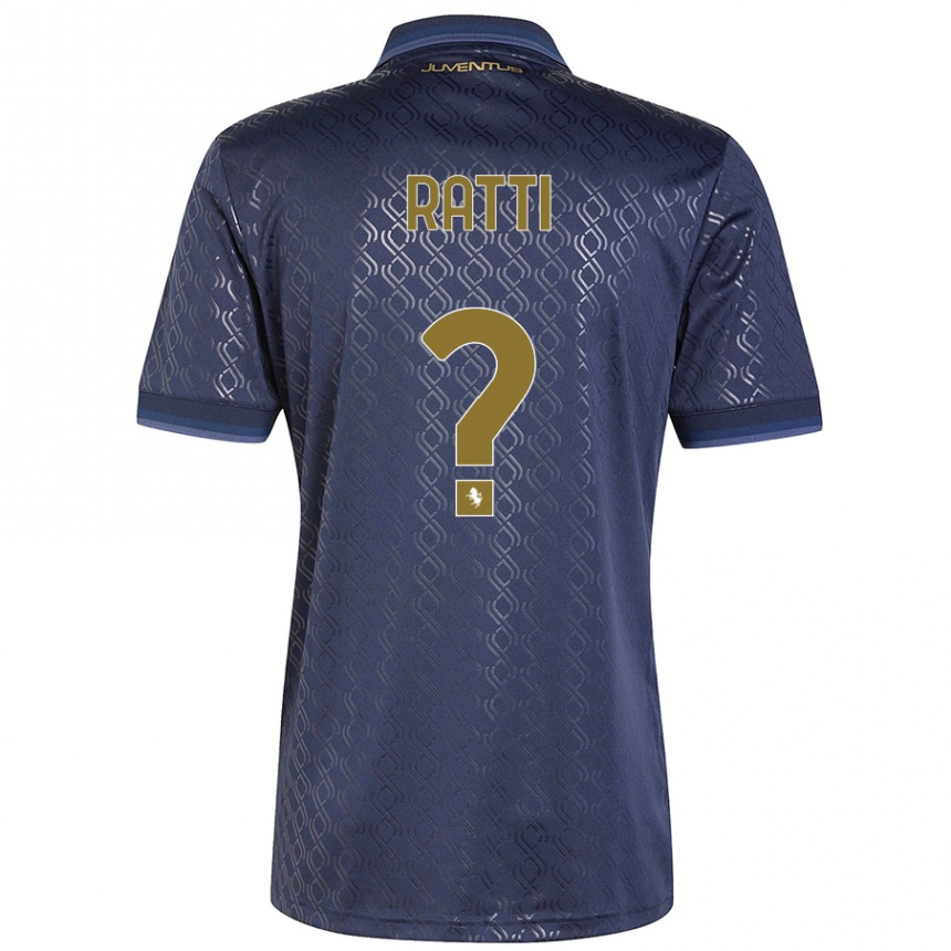 Kids Football Leonardo Ratti #0 Navy Blue Third Jersey 2024/25 T-Shirt Za