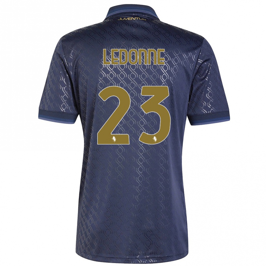 Kids Football Nicolo Ledonne #23 Navy Blue Third Jersey 2024/25 T-Shirt Za