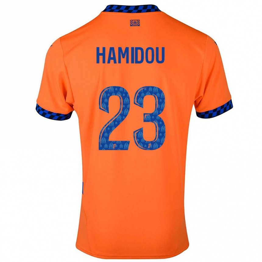 Kids Football Jamila Hamidou #23 Orange Dark Blue Third Jersey 2024/25 T-Shirt Za