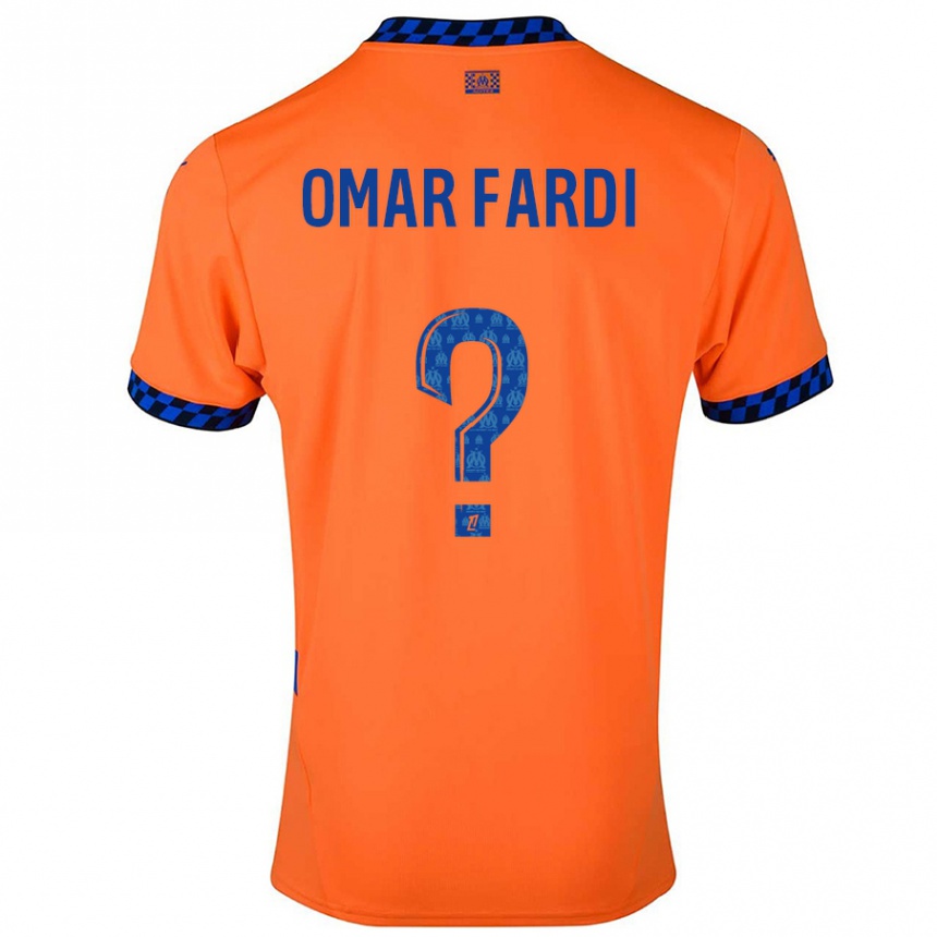 Kids Football El Omar Fardi #0 Orange Dark Blue Third Jersey 2024/25 T-Shirt Za