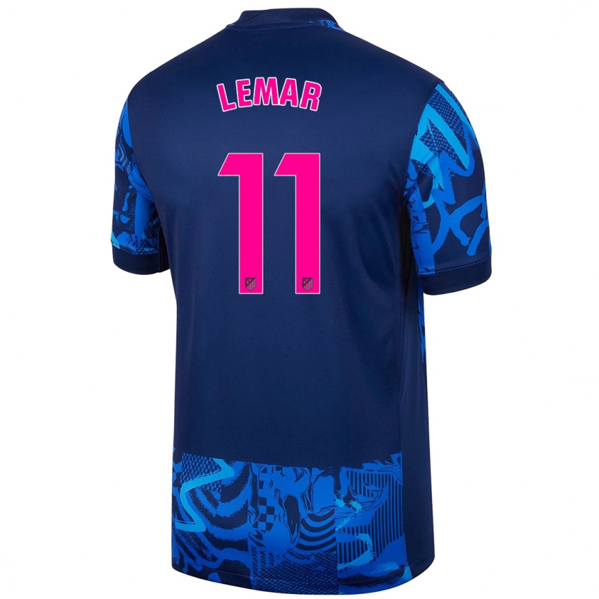 Kids Football Thomas Lemar #11 Royal Blue Third Jersey 2024/25 T-Shirt Za