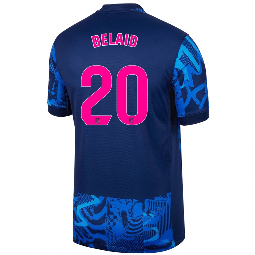 Kids Football Rayane Belaid #20 Royal Blue Third Jersey 2024/25 T-Shirt Za