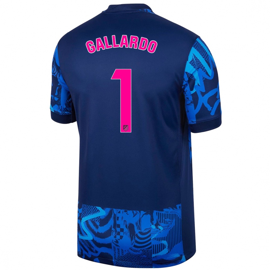 Kids Football Lola Gallardo #1 Royal Blue Third Jersey 2024/25 T-Shirt Za