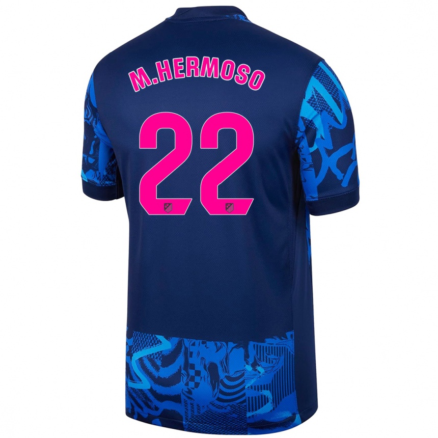 Kids Football Mario Hermoso #22 Royal Blue Third Jersey 2024/25 T-Shirt Za