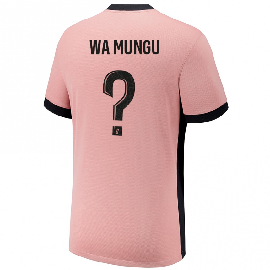 Kids Football Vimoj Muntu Wa Mungu #0 Rust Pink Third Jersey 2024/25 T-Shirt Za