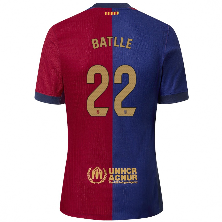 Men Football Ona Batlle #22 Blue Red Home Jersey 2024/25 T-Shirt Za