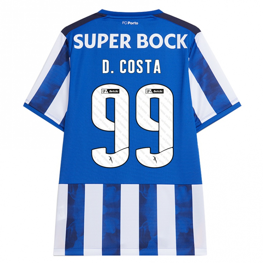 Men Football Diogo Costa #99 Blue White Home Jersey 2024/25 T-Shirt Za