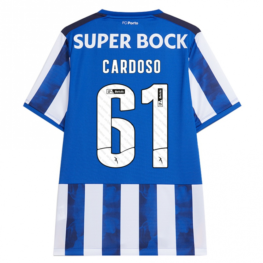 Men Football Ivan Cardoso #61 Blue White Home Jersey 2024/25 T-Shirt Za