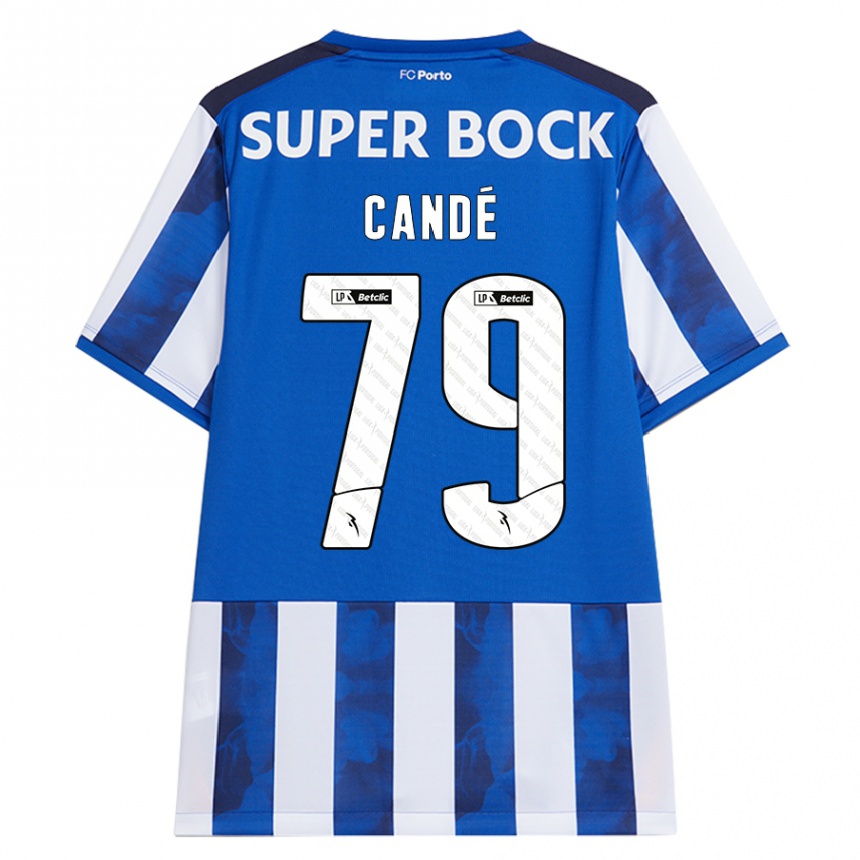 Men Football Umaro Candé #79 Blue White Home Jersey 2024/25 T-Shirt Za