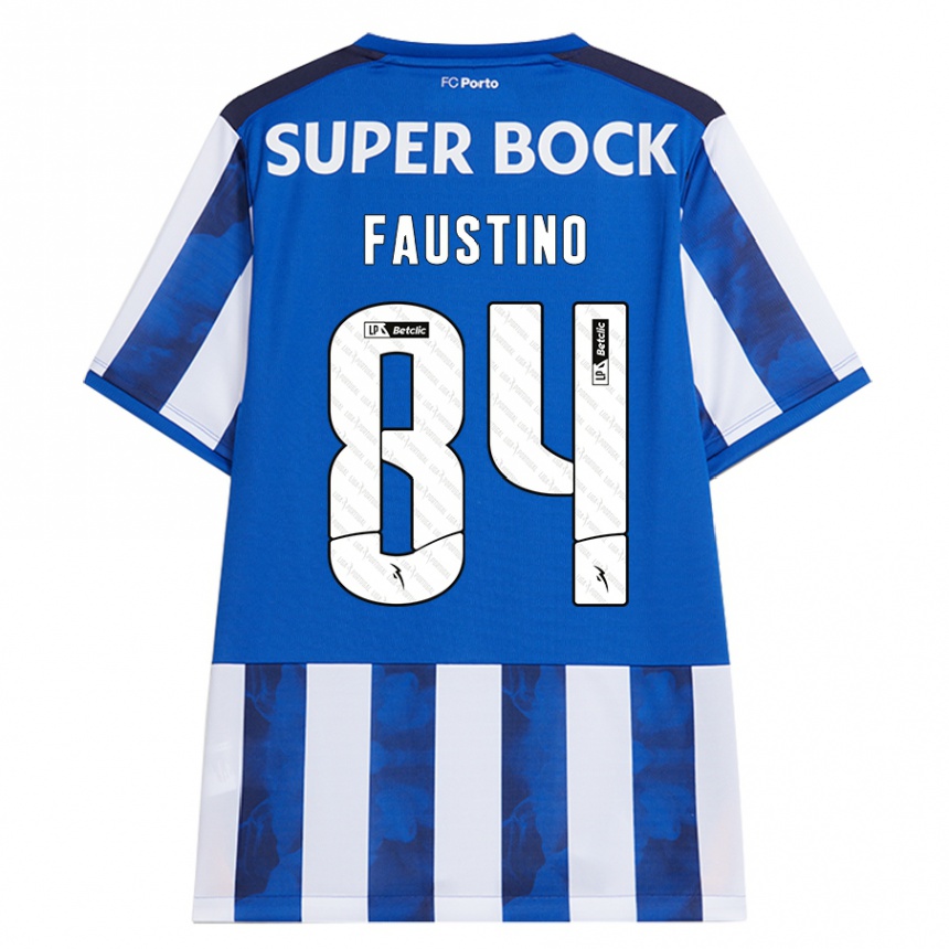 Men Football Levi Faustino #84 Blue White Home Jersey 2024/25 T-Shirt Za