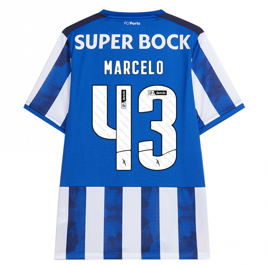 Men Football Joao Marcelo #43 Blue White Home Jersey 2024/25 T-Shirt Za