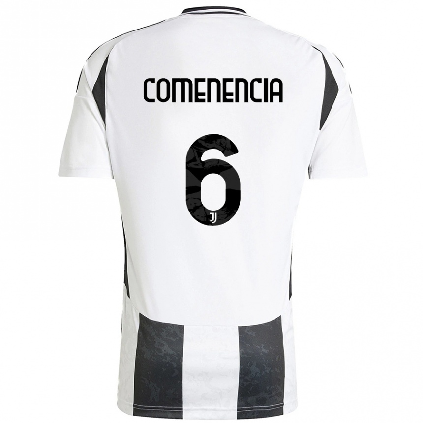 Men Football Livano Comenencia #6 White Black Home Jersey 2024/25 T-Shirt Za