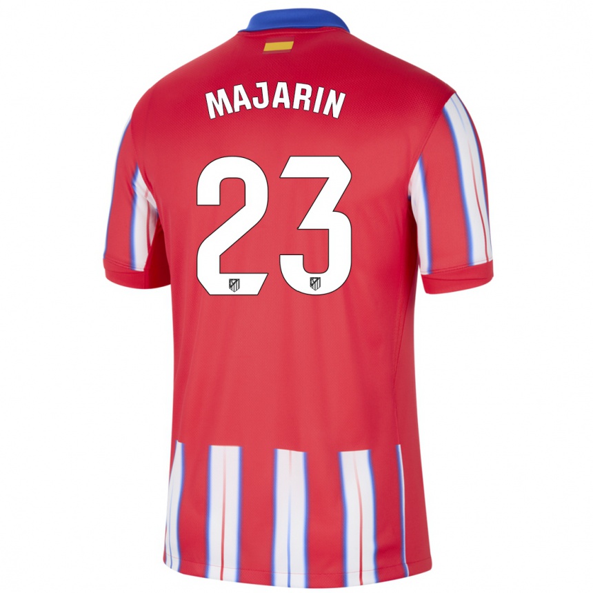 Men Football Sonia Majarin #23 Red White Blue Home Jersey 2024/25 T-Shirt Za