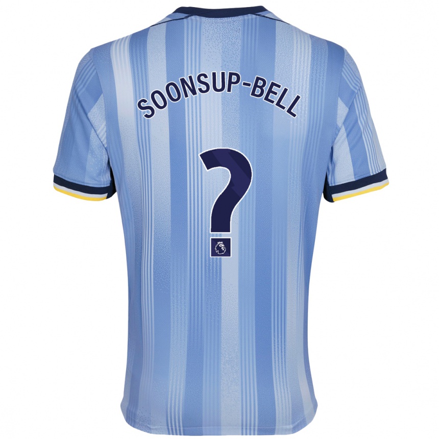 Men Football Jude Soonsup-Bell #0 Light Blue Away Jersey 2024/25 T-Shirt Za