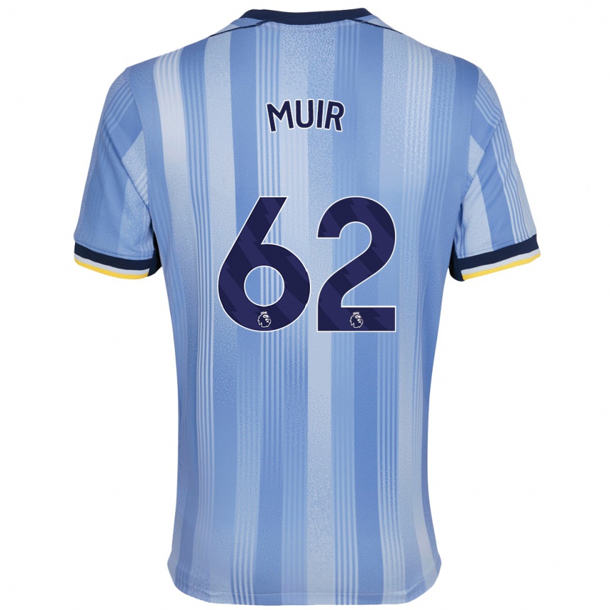 Men Football Marqes Muir #62 Light Blue Away Jersey 2024/25 T-Shirt Za