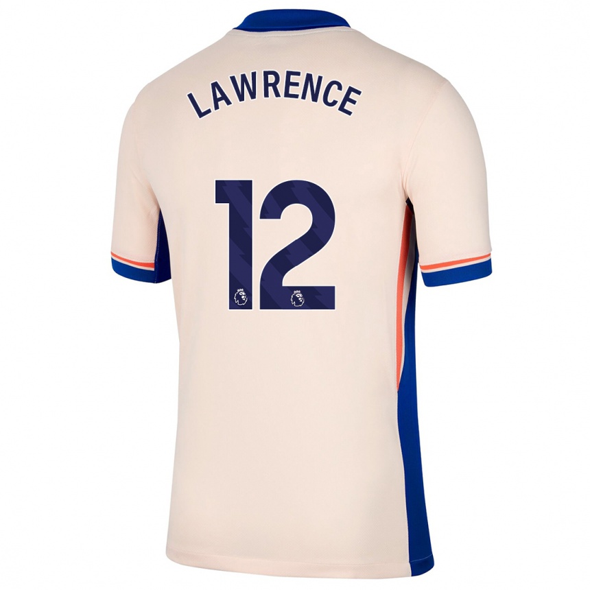 Men Football Ashley Lawrence #12 Light Beige Away Jersey 2024/25 T-Shirt Za