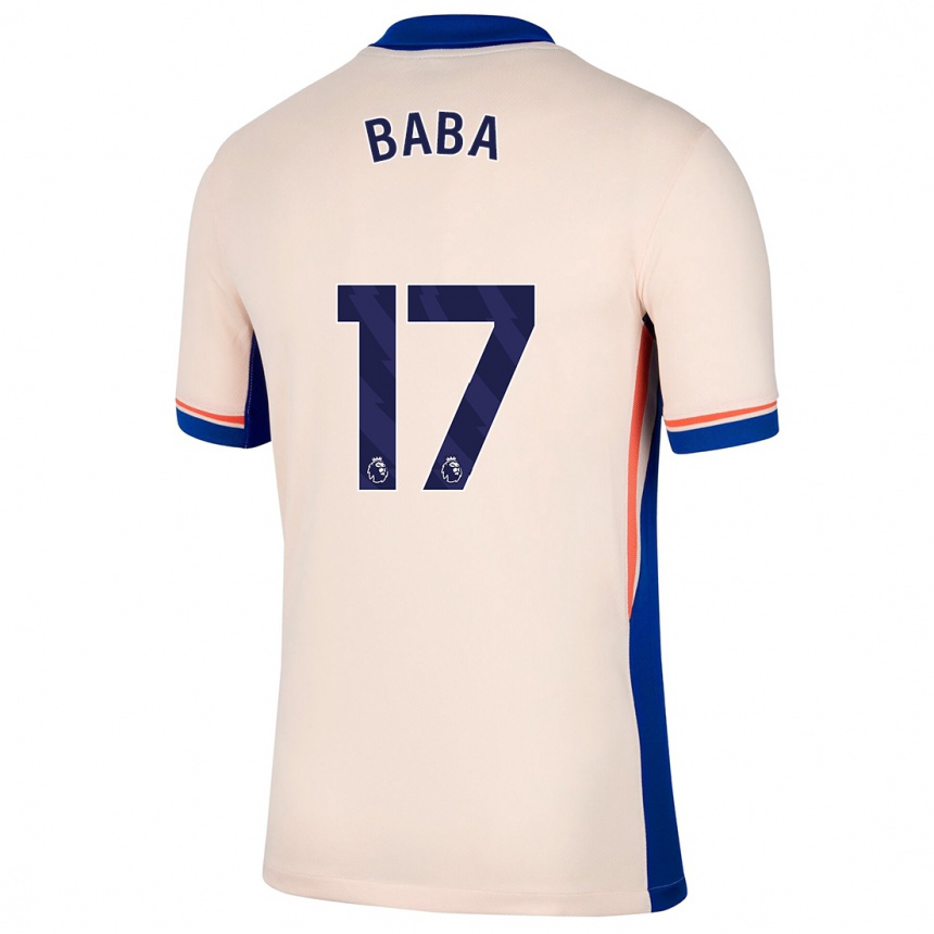 Men Football Abdul-Rahman Baba #17 Light Beige Away Jersey 2024/25 T-Shirt Za