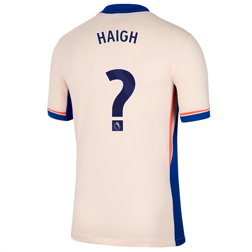 Men Football Joe Haigh #0 Light Beige Away Jersey 2024/25 T-Shirt Za