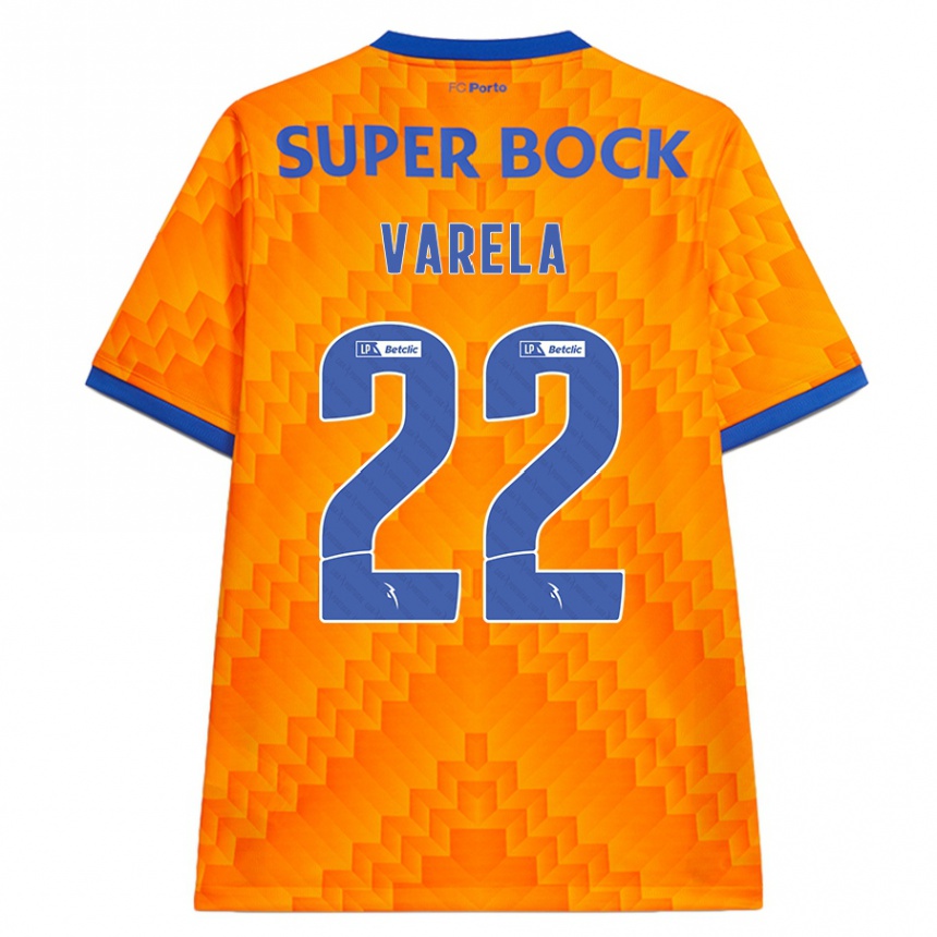 Men Football Alan Varela #22 Orange Away Jersey 2024/25 T-Shirt Za