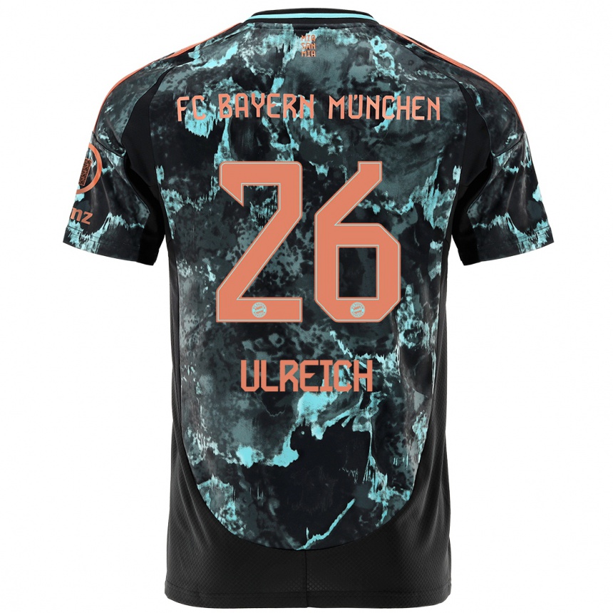 Men Football Sven Ulreich #26 Black Away Jersey 2024/25 T-Shirt Za