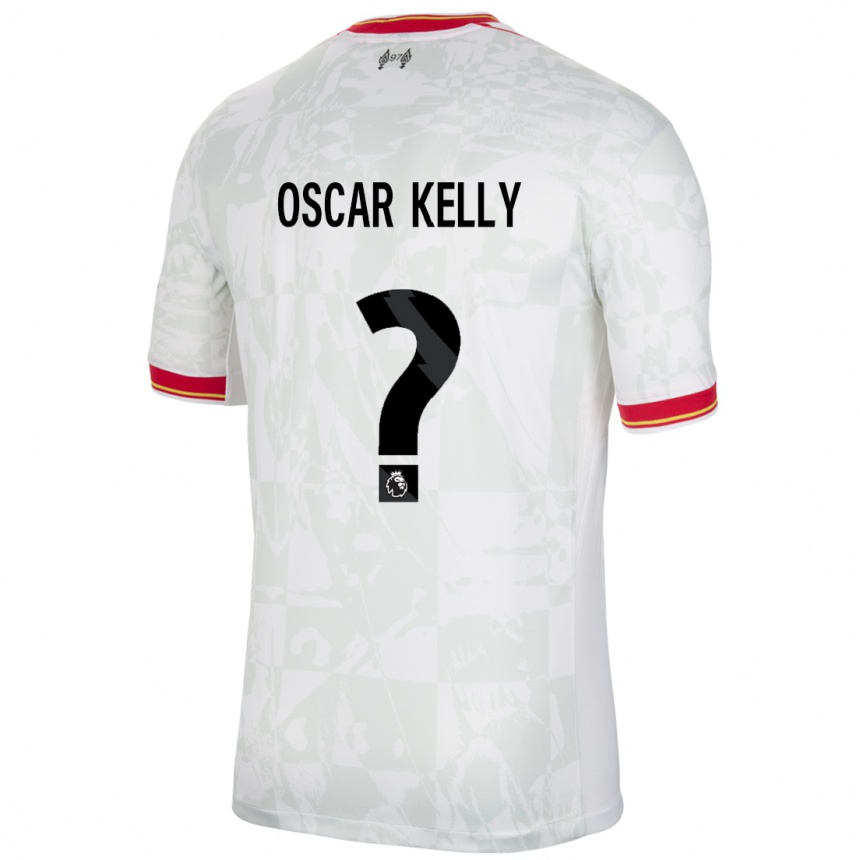 Men Football Oscar Kelly #0 White Red Black Third Jersey 2024/25 T-Shirt Za