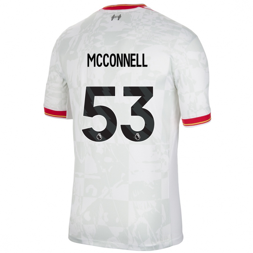 Men Football James Mcconnell #53 White Red Black Third Jersey 2024/25 T-Shirt Za