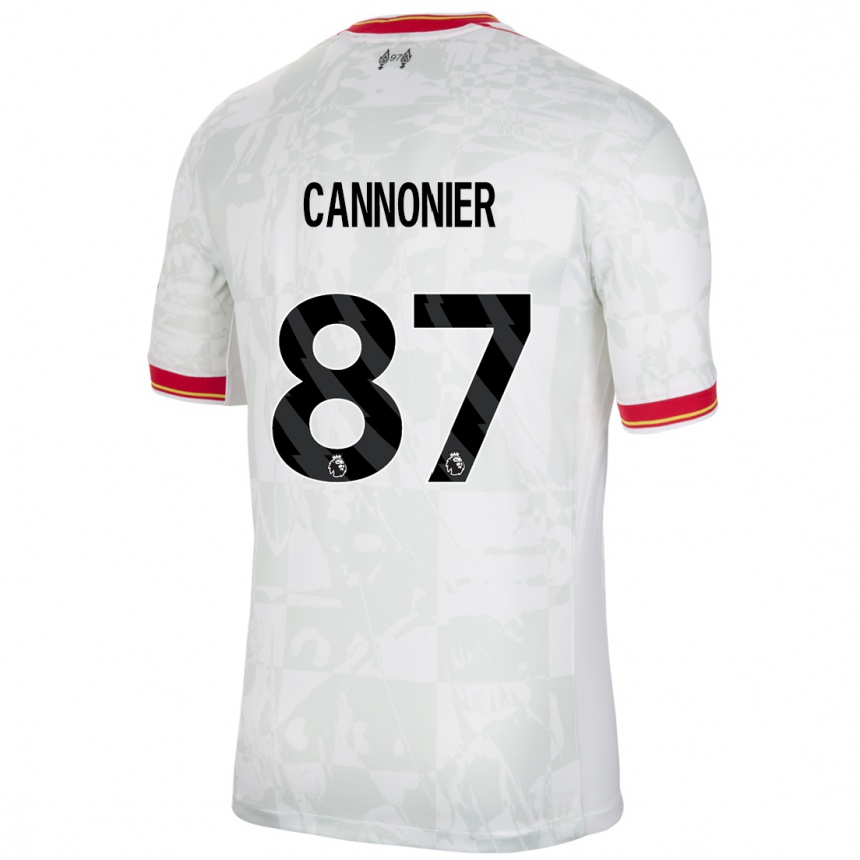 Men Football Oakley Cannonier #87 White Red Black Third Jersey 2024/25 T-Shirt Za