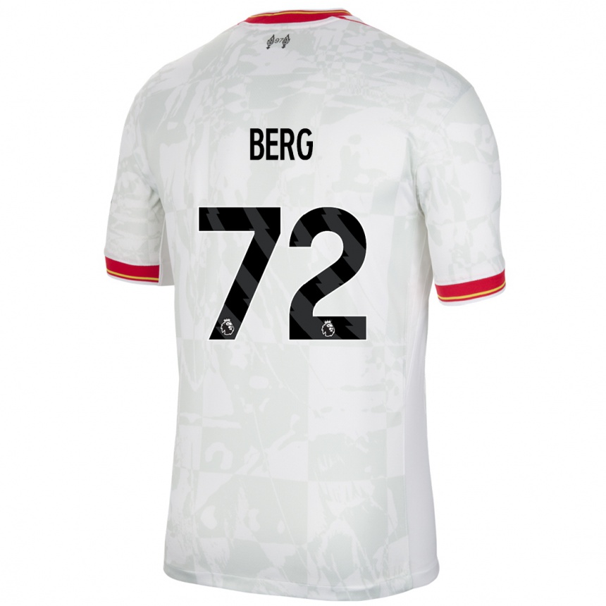 Men Football Sepp Van Den Berg #72 White Red Black Third Jersey 2024/25 T-Shirt Za