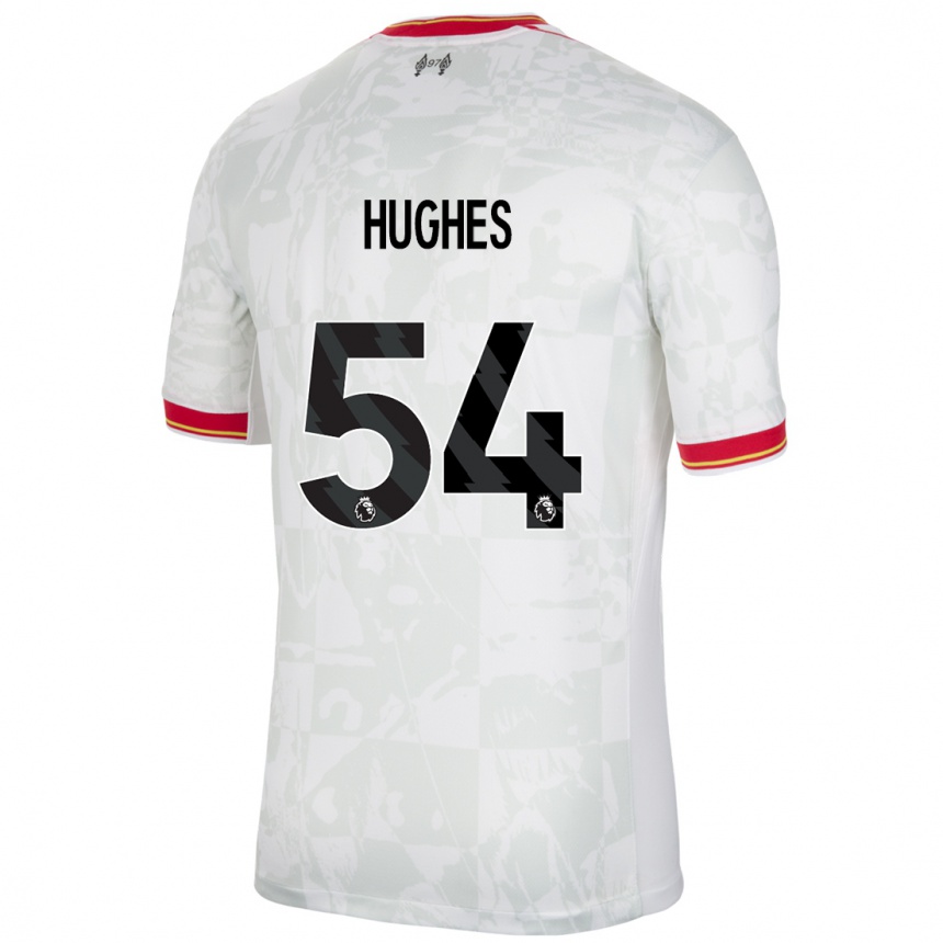 Men Football Liam Hughes #54 White Red Black Third Jersey 2024/25 T-Shirt Za