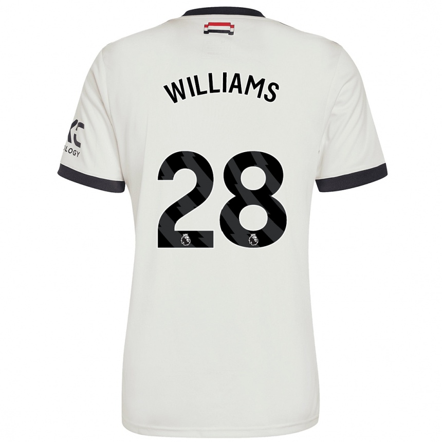 Men Football Rachel Williams #28 Off White Third Jersey 2024/25 T-Shirt Za