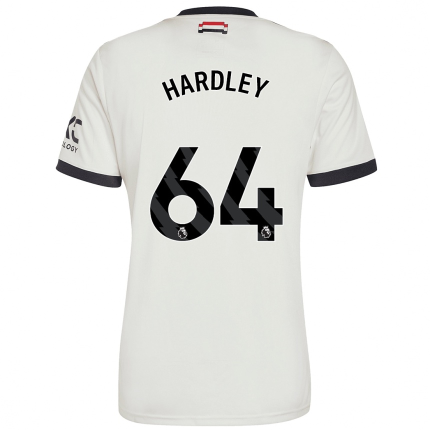 Men Football Bjorn Hardley #64 Off White Third Jersey 2024/25 T-Shirt Za