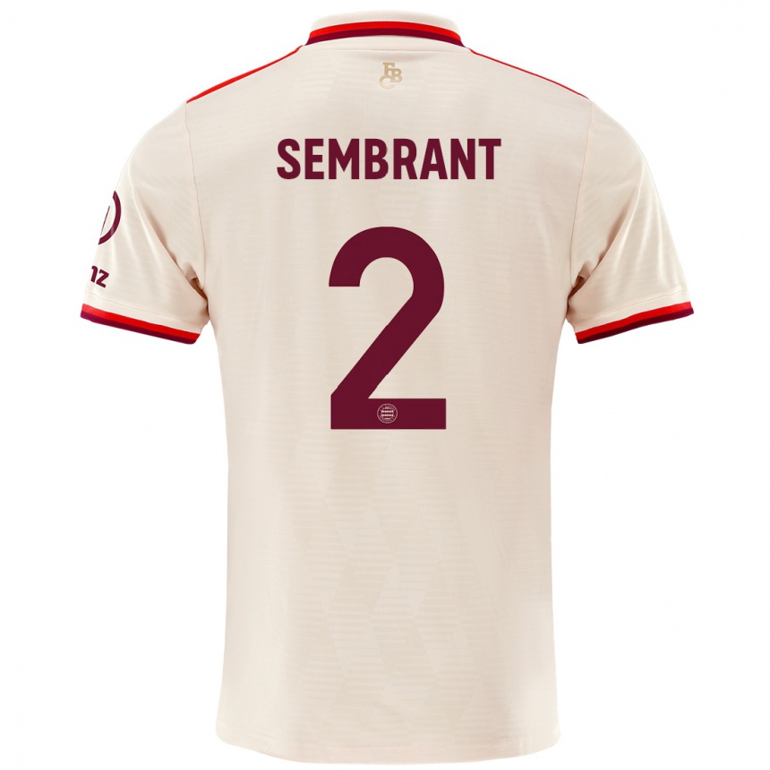 Men Football Linda Sembrant #2 Linen Third Jersey 2024/25 T-Shirt Za