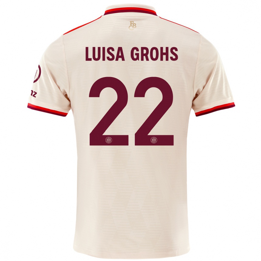 Men Football Maria Luisa Grohs #22 Linen Third Jersey 2024/25 T-Shirt Za