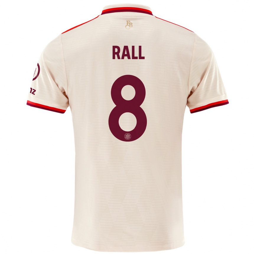 Men Football Maximiliane Rall #8 Linen Third Jersey 2024/25 T-Shirt Za