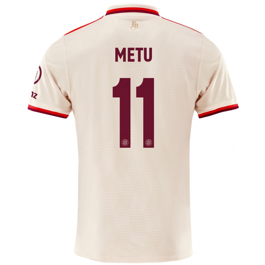 Men Football Emilian Metu #11 Linen Third Jersey 2024/25 T-Shirt Za