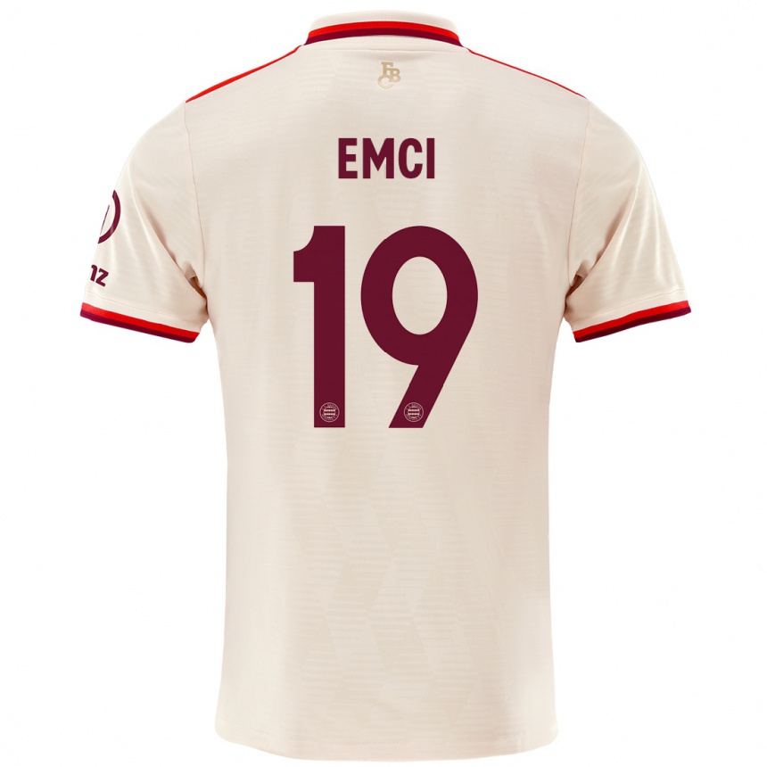 Men Football Ben Emci #19 Linen Third Jersey 2024/25 T-Shirt Za