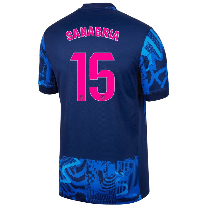 Men Football Juan Sanabria #15 Royal Blue Third Jersey 2024/25 T-Shirt Za