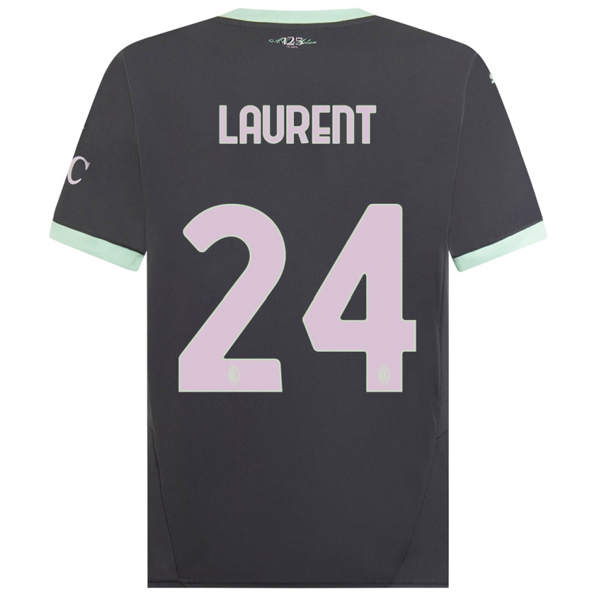 Men Football Emelyne Laurent #24 Grey Third Jersey 2024/25 T-Shirt Za