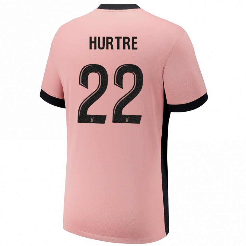 Men Football Oceane Hurtre #22 Rust Pink Third Jersey 2024/25 T-Shirt Za