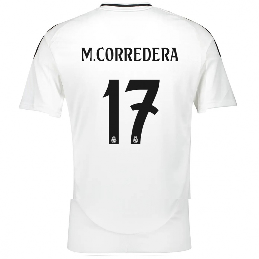 Women Football Marta Corredera #17 White Home Jersey 2024/25 T-Shirt Za