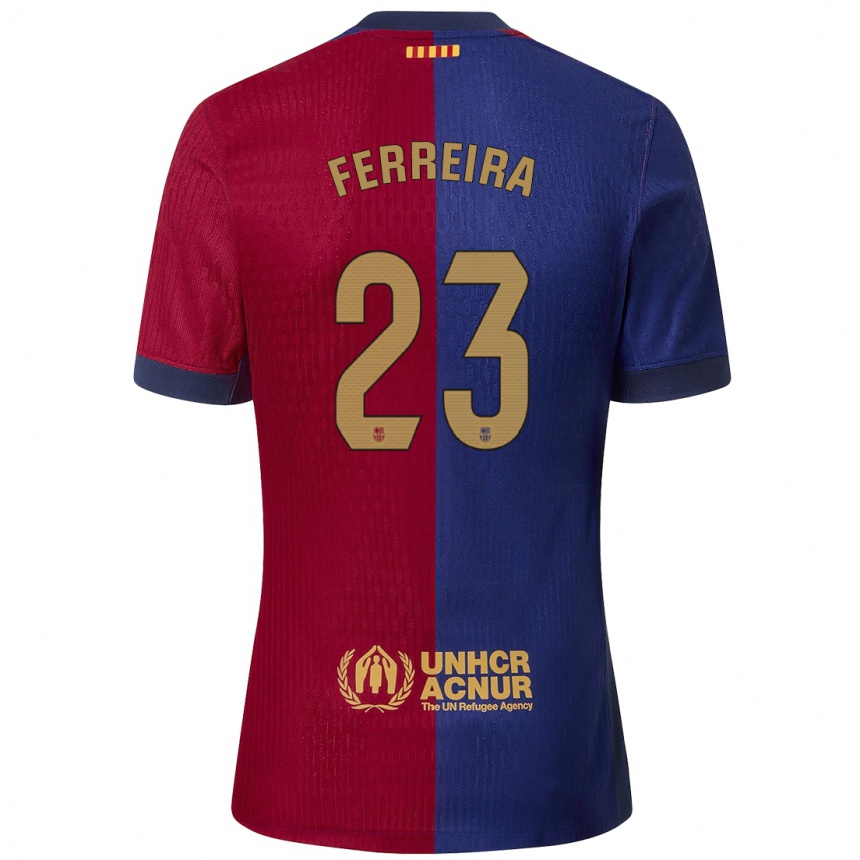 Women Football Geyse Ferreira #23 Blue Red Home Jersey 2024/25 T-Shirt Za