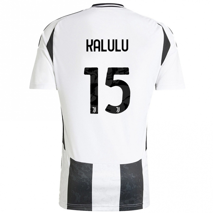 Women Football Pierre Kalulu #15 White Black Home Jersey 2024/25 T-Shirt Za