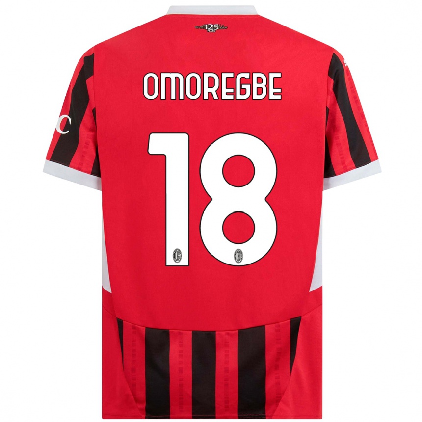 Women Football Bob Murphy Omoregbe #18 Red Black Home Jersey 2024/25 T-Shirt Za